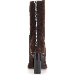 Alice Brown High-heeled ankle boots with zip closure in suede for women