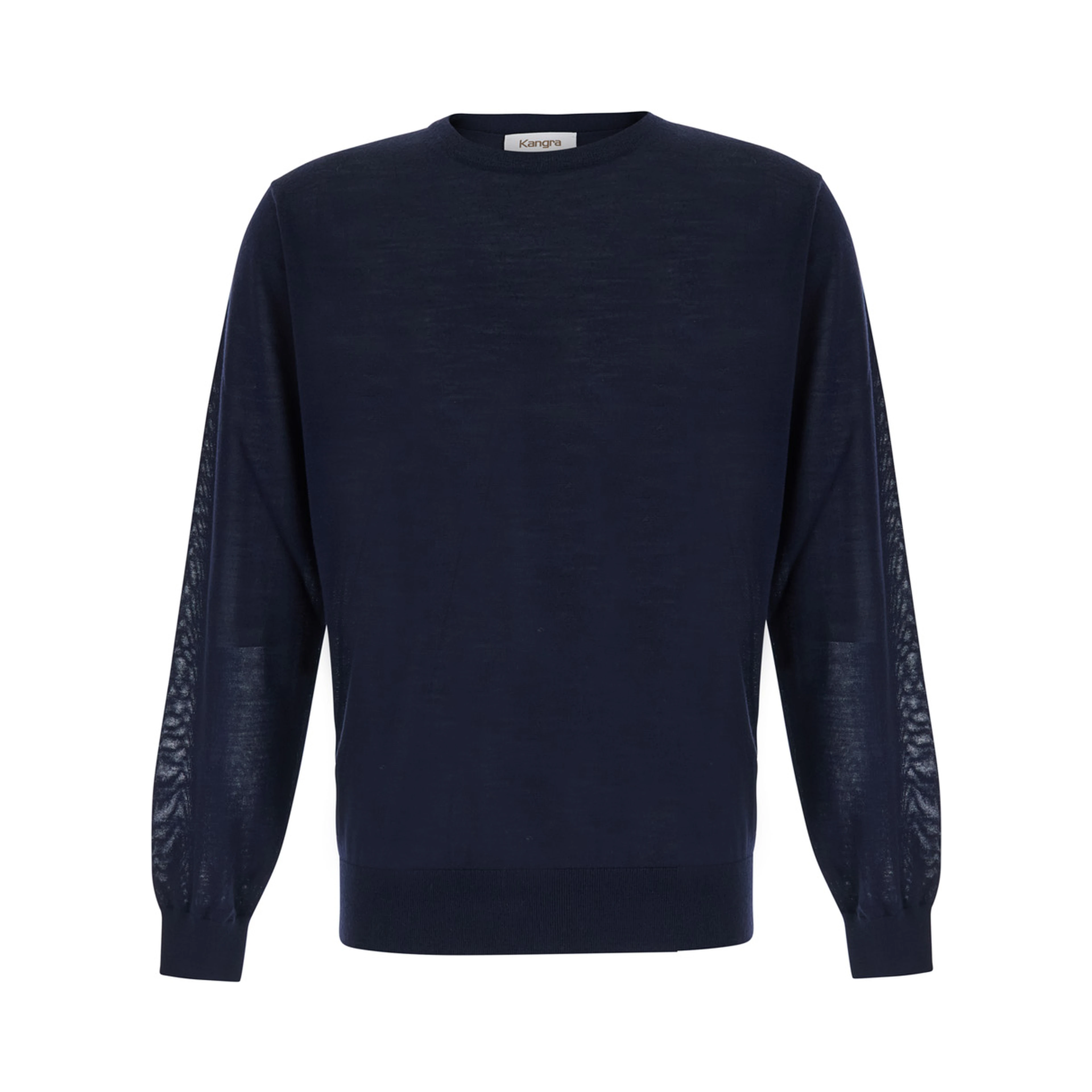 blue Crewneck sweater in wool for men