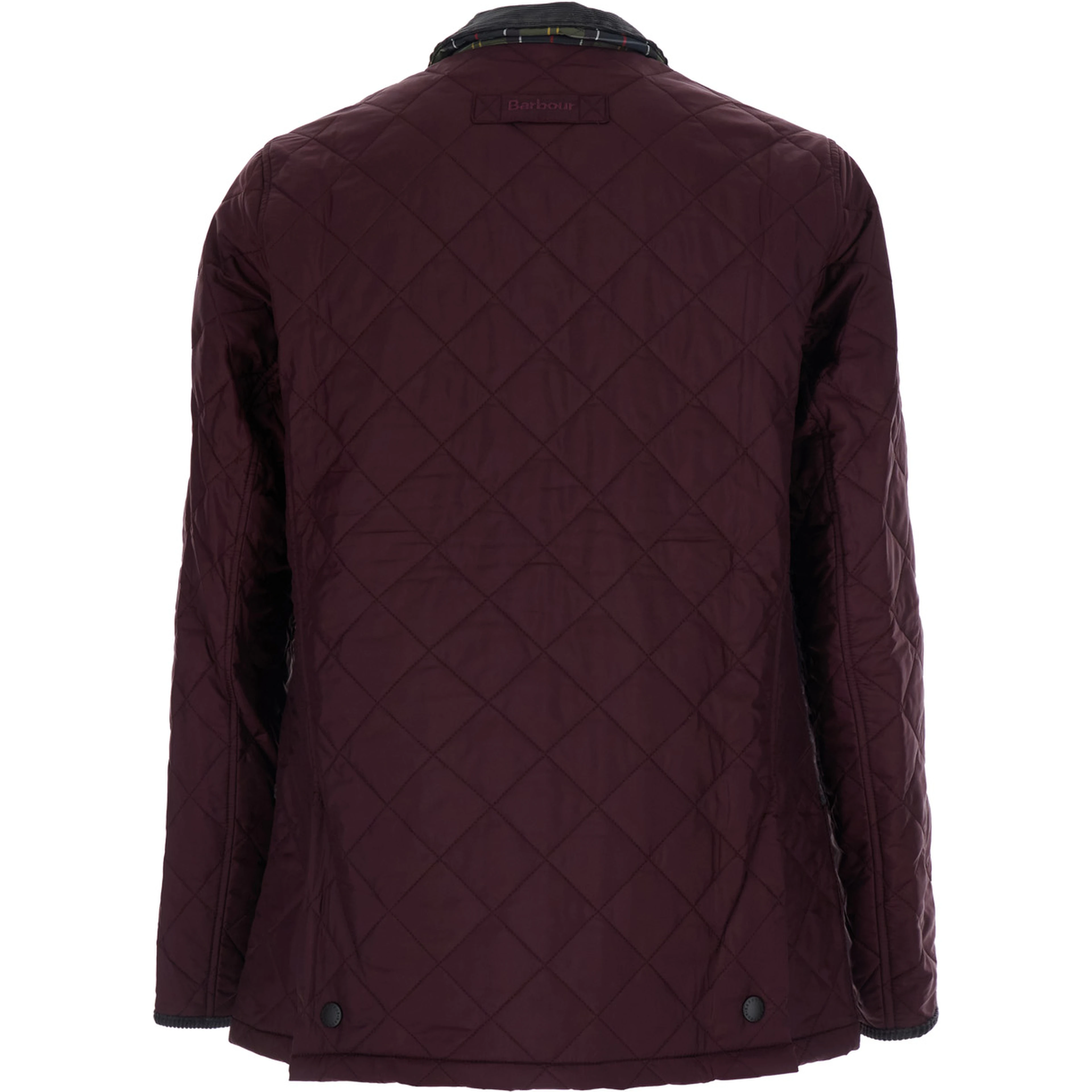 Bordeaux Jacket with classic collar and logo lettering on the front in Tech Fabric men