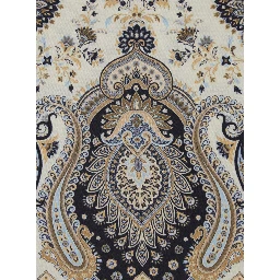 Multicolor Scarf with all-over Paisley Print in Silk for Women