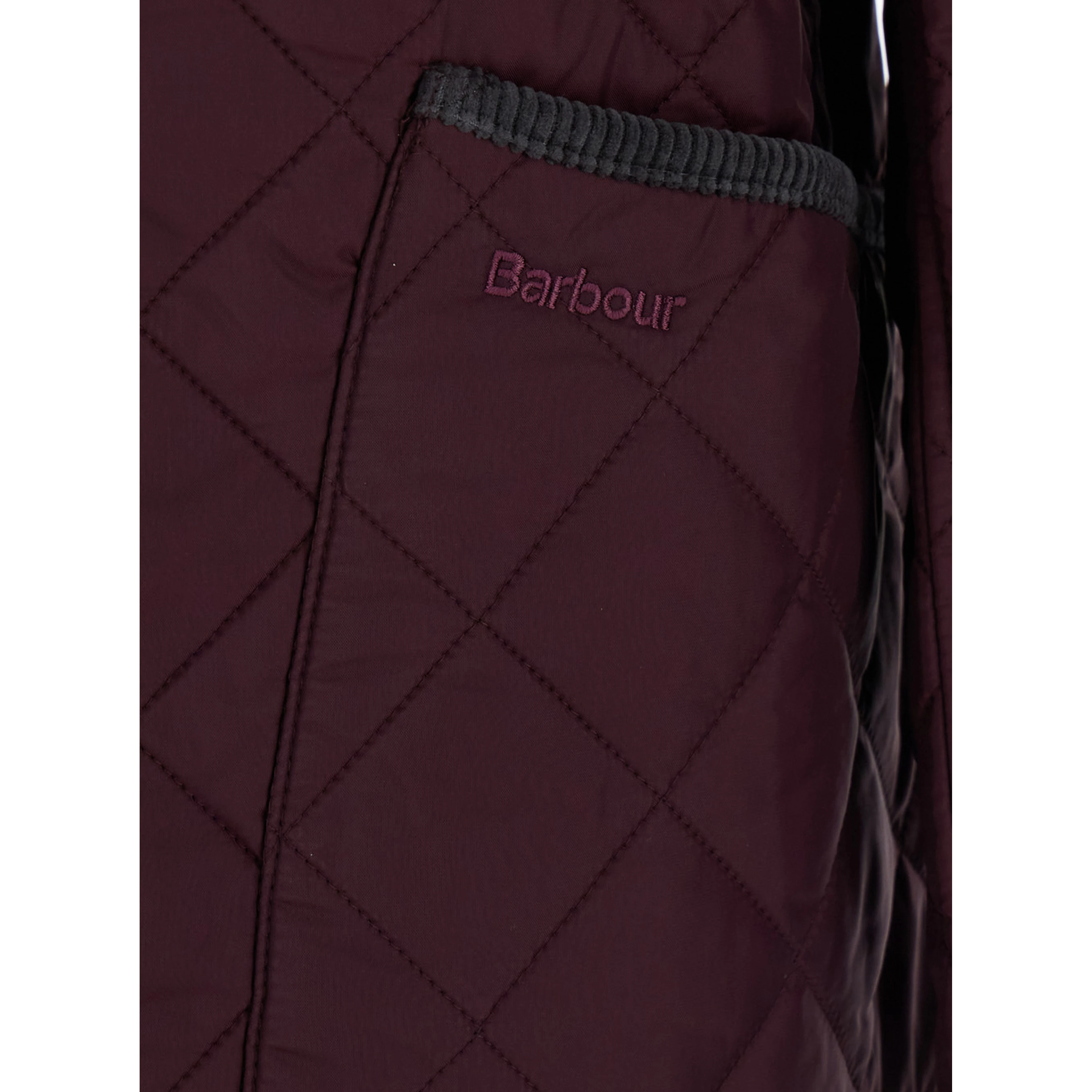 Bordeaux Jacket with classic collar and logo lettering on the front in Tech Fabric men