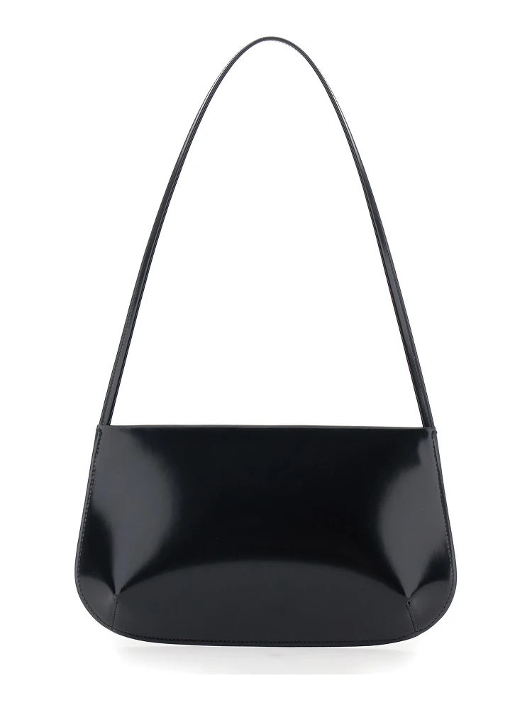 BRA BAG in elegant design with zip closure, in Leather, Black, women