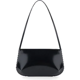 BRA BAG in elegant design with zip closure, in Leather, Black, women