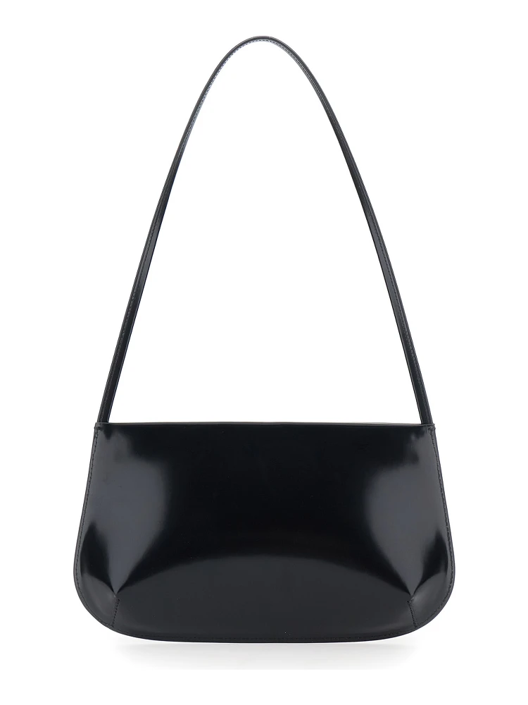 BRA BAG in elegant design with zip closure, in Leather, Black, women alternative