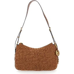 NOLITA MEDIUM TZ CONVERTIBLE SHOULDER BAG with metal details and embossed logo Brown woman
