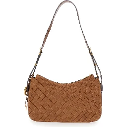 NOLITA MEDIUM TZ CONVERTIBLE SHOULDER BAG with metal details and embossed logo Brown woman