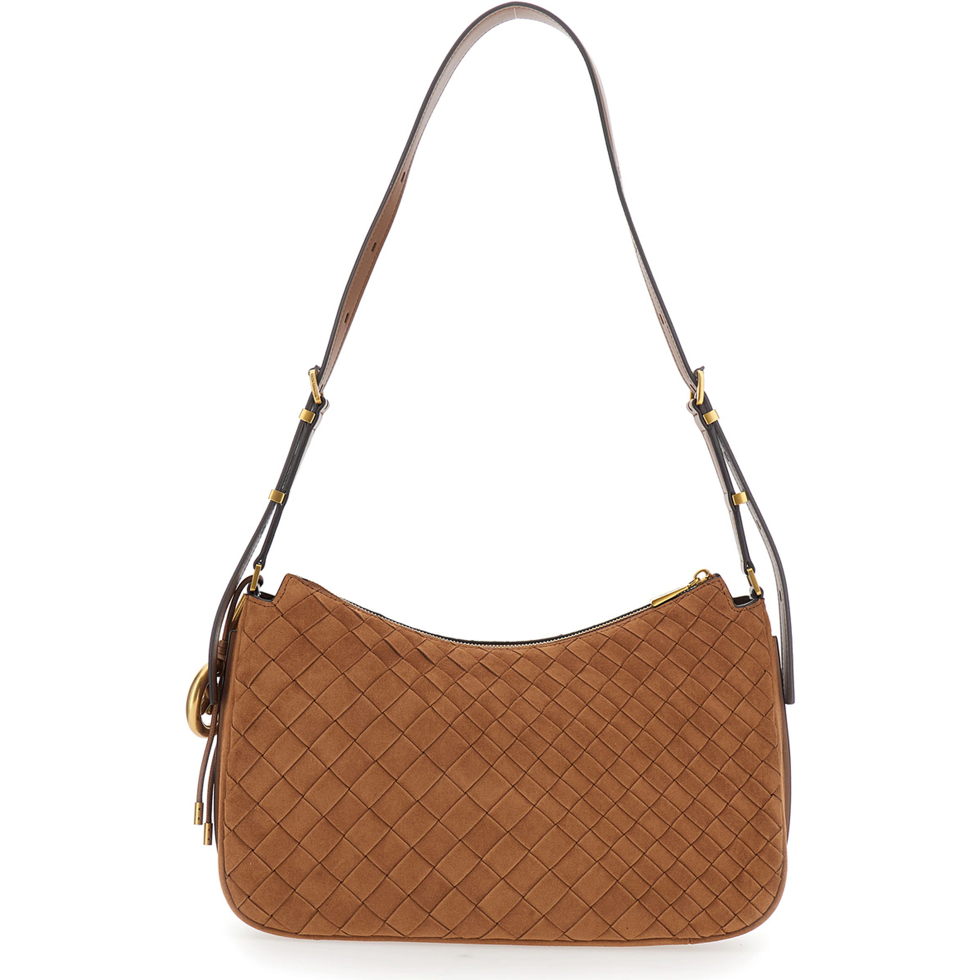 NOLITA MEDIUM TZ CONVERTIBLE SHOULDER BAG with metal details and embossed logo Brown woman