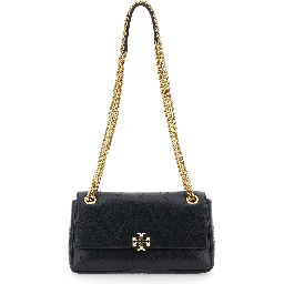 CHARLIE SMALL QUILTED BAG with quilted design and zip closure in Black Cow Leather for Women