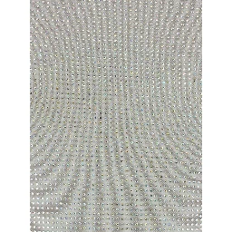 metallic Body with all-over applied rhinestones in fabric for women