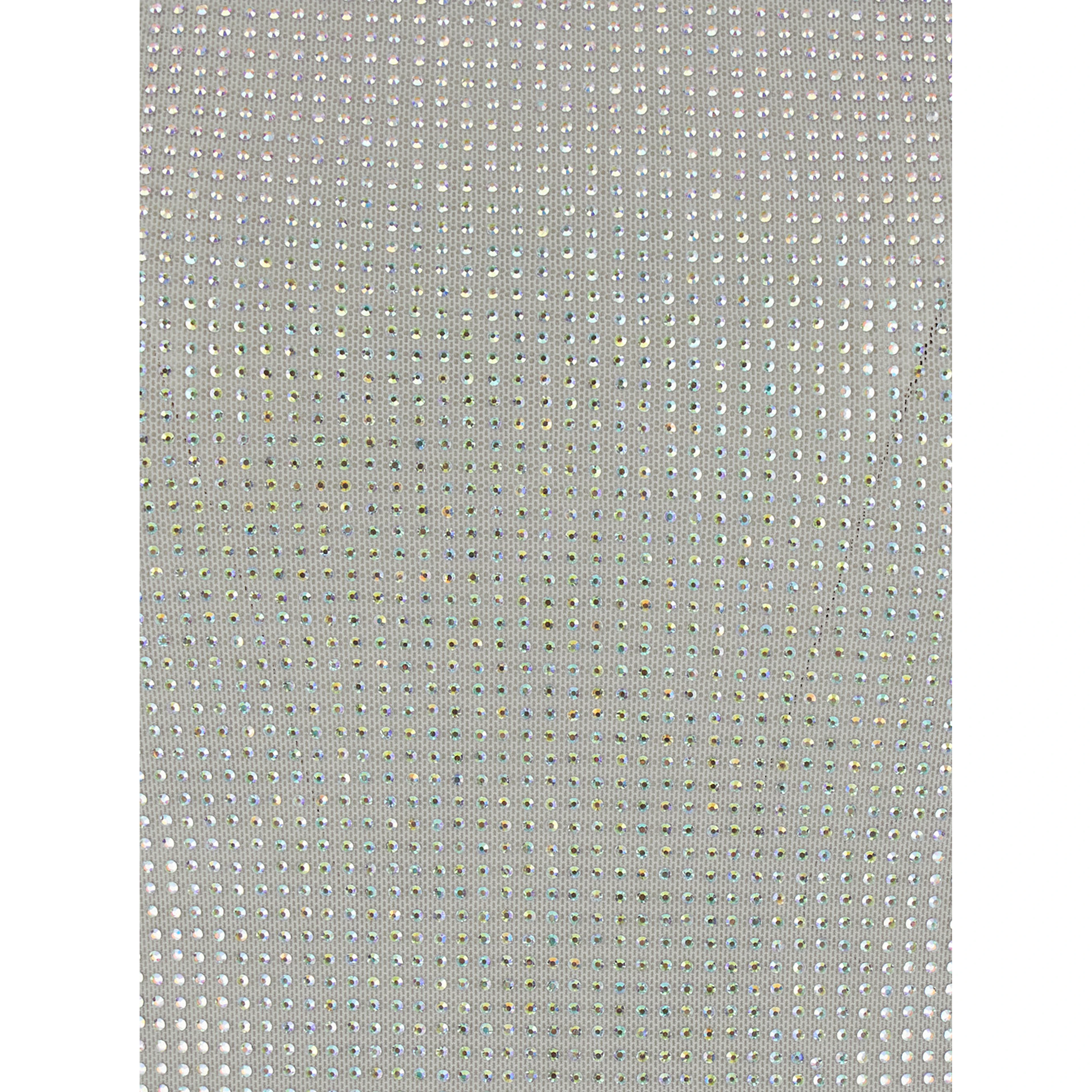 metallic Body with all-over applied rhinestones in fabric for women
