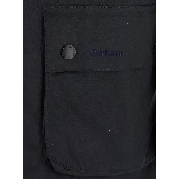 Ashby blue Jacket with classic collar and side pockets in waxed cotton for men