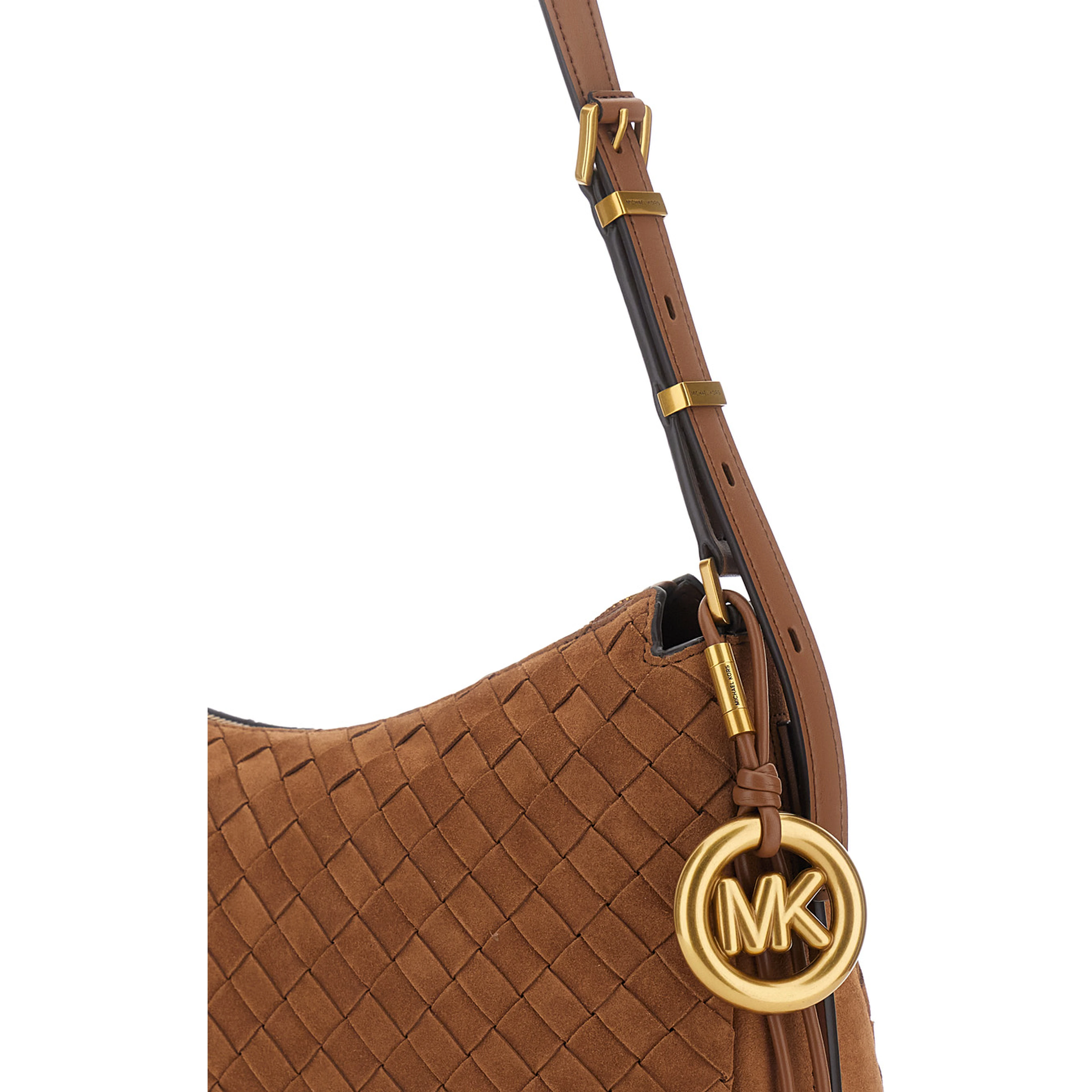 NOLITA MEDIUM TZ CONVERTIBLE SHOULDER BAG with metal details and embossed logo Brown woman