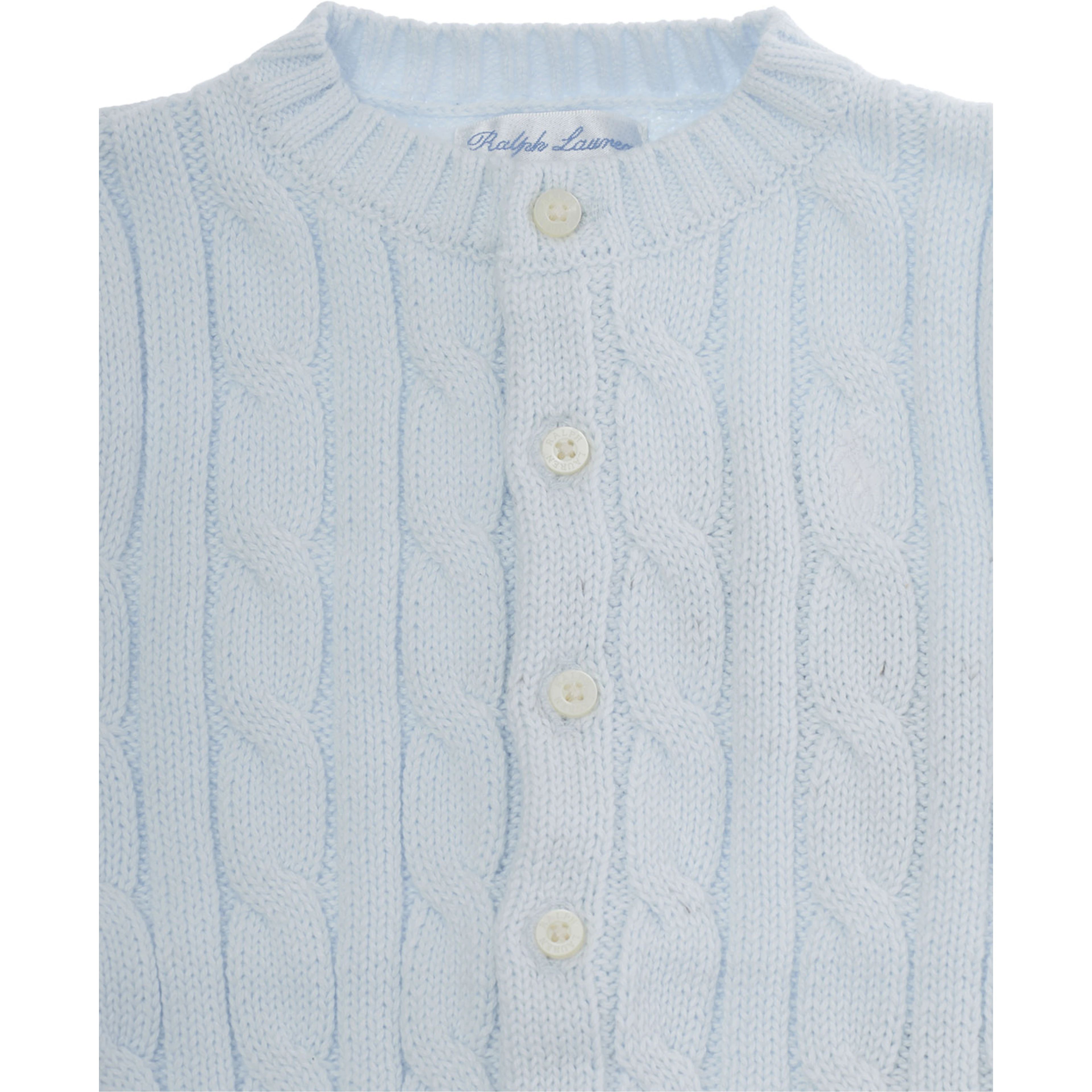 Sweater and pants set with contrast details and cotton, light blue, boy