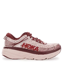 Bondi 7 Pink low top sneakers with logo lettering on the side in Tech Fabric unisex