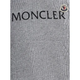 Grey Hooded sweatshirt with logo lettering on the front in cotton Boy