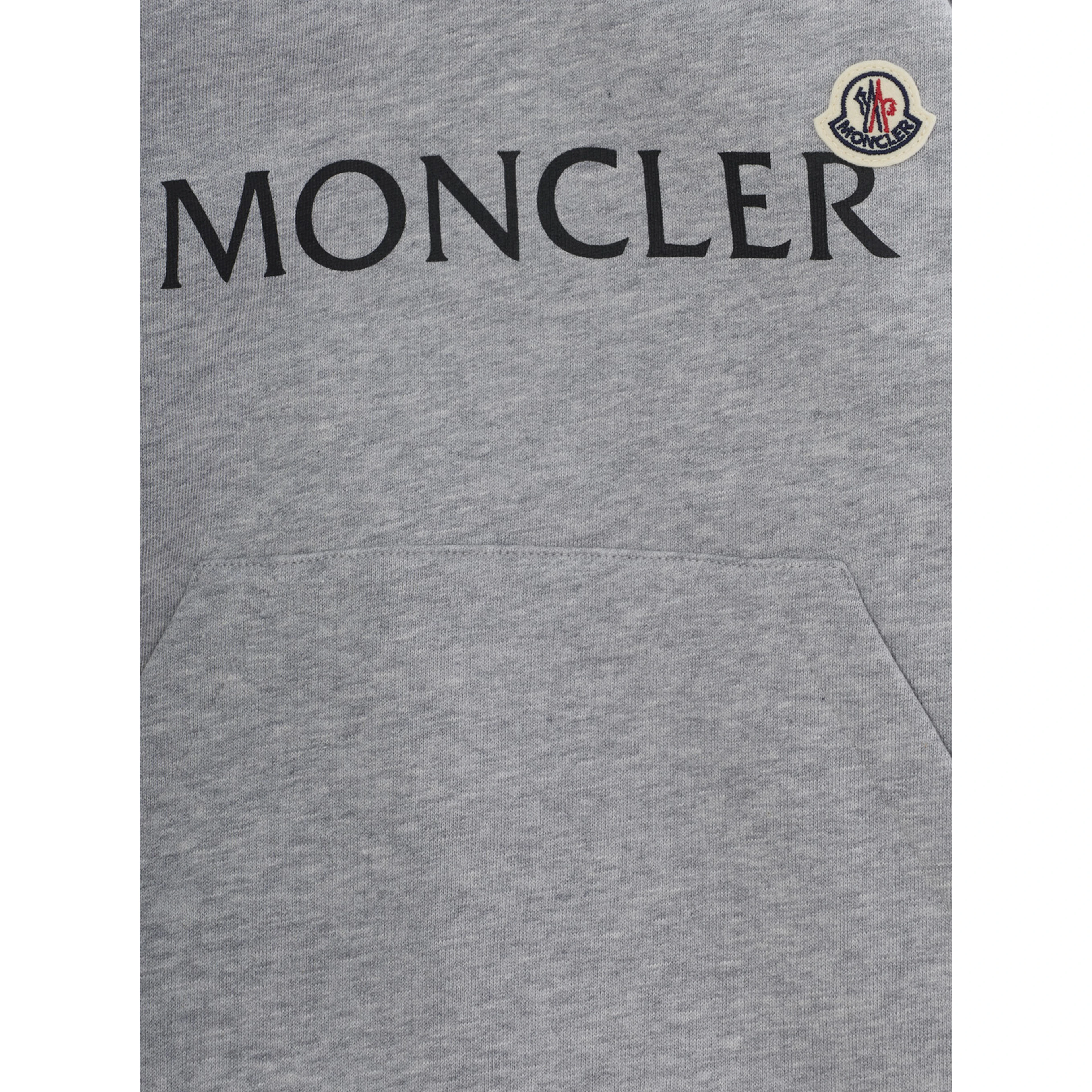 Grey Hooded sweatshirt with logo lettering on the front in cotton Boy