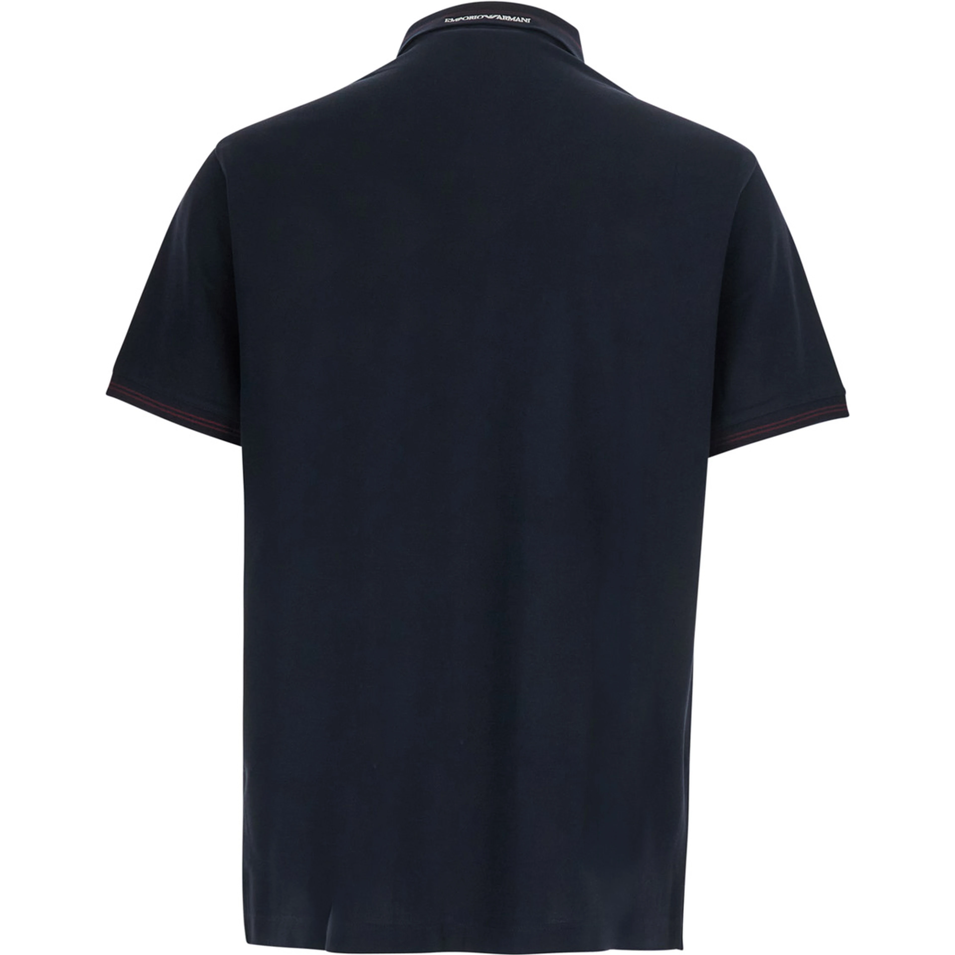 Blue Polo Shirt with Collar and Short Sleeves in Cotton for Men
