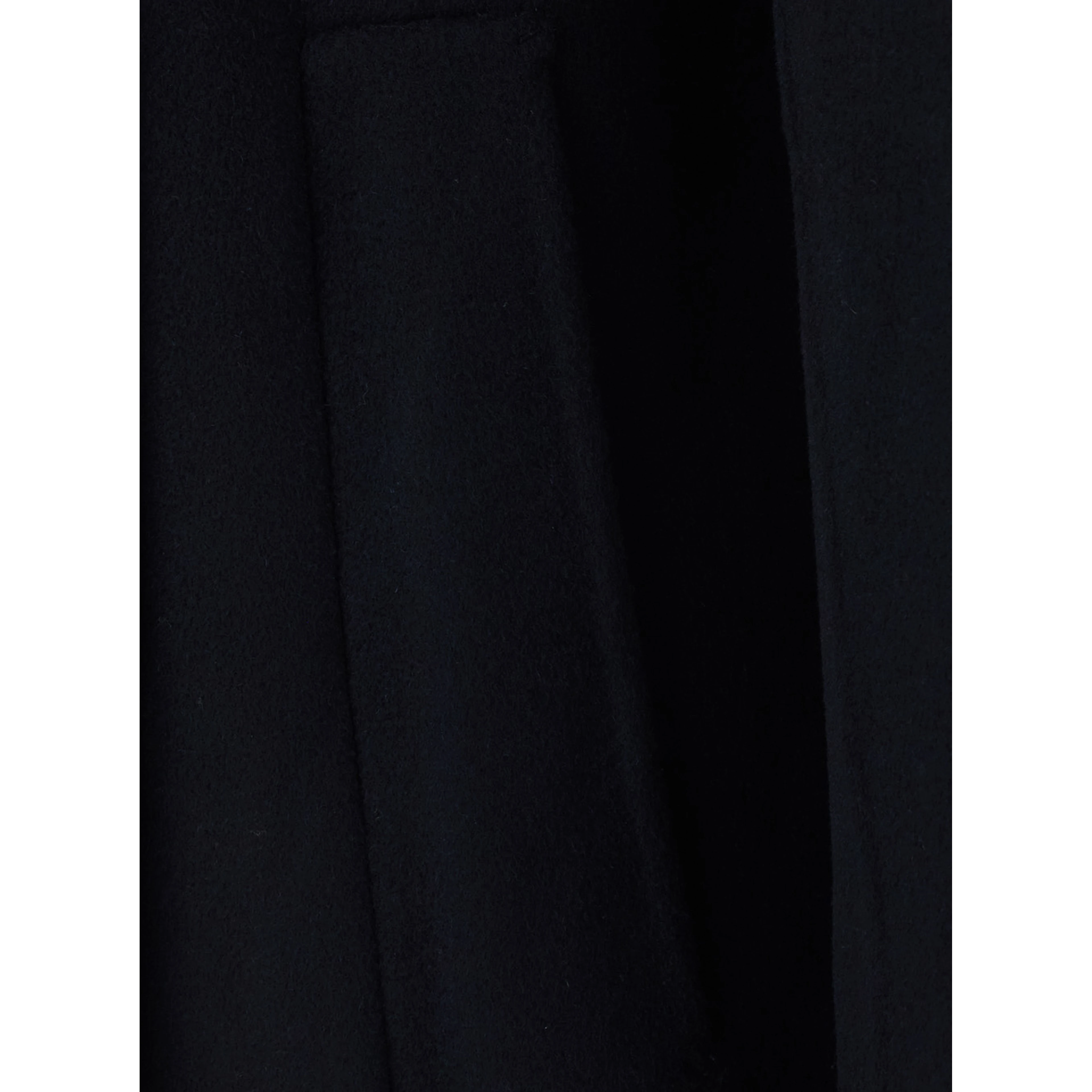 Clara Blue Double-breasted coat with Notched revers and long sleeves in Wool Woman