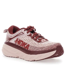 Bondi 7 Pink low top sneakers with logo lettering on the side in Tech Fabric unisex