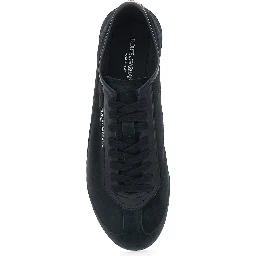 Gimondi Plus Black Sneakers with logo patch on the side in suede for men