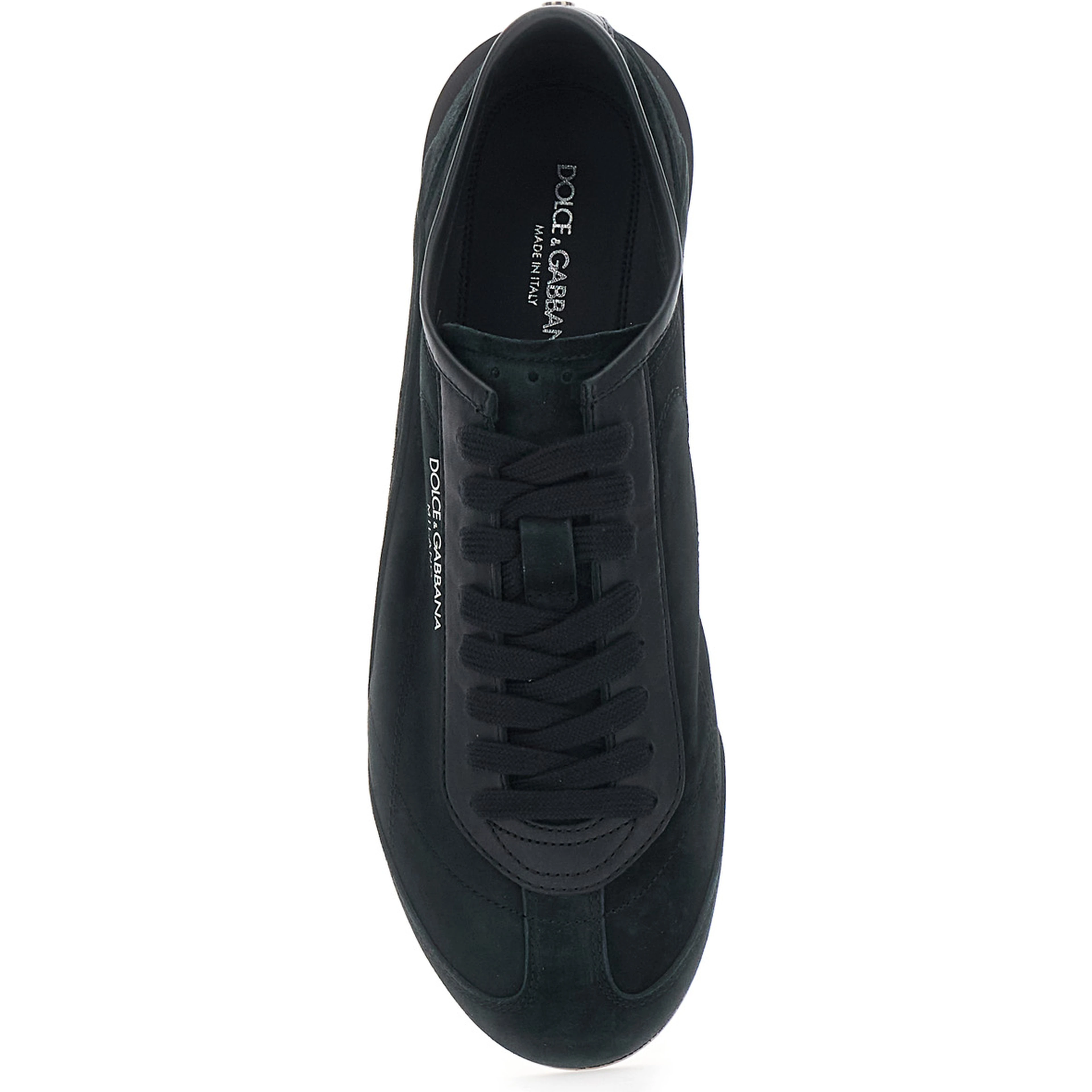 Gimondi Plus Black Sneakers with logo patch on the side in suede for men