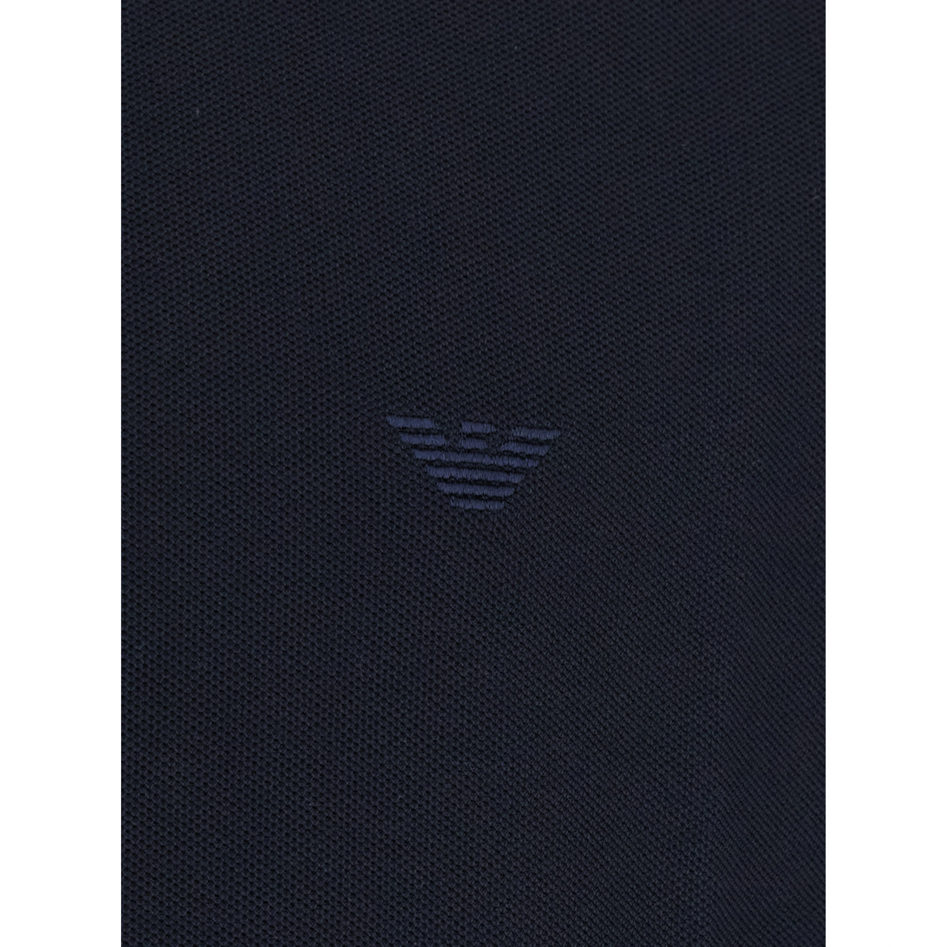 Blue Polo Shirt with Collar and Short Sleeves in Cotton for Men