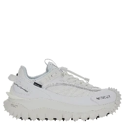 Trailgrip GTX White Sneakers with logo on the side and chunky rubber sole in leather and Tech Fabric for women