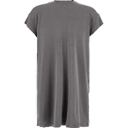 Jumbo Grey T-shirt with ribbed crew neck and Dropped shoulders in cotton for men