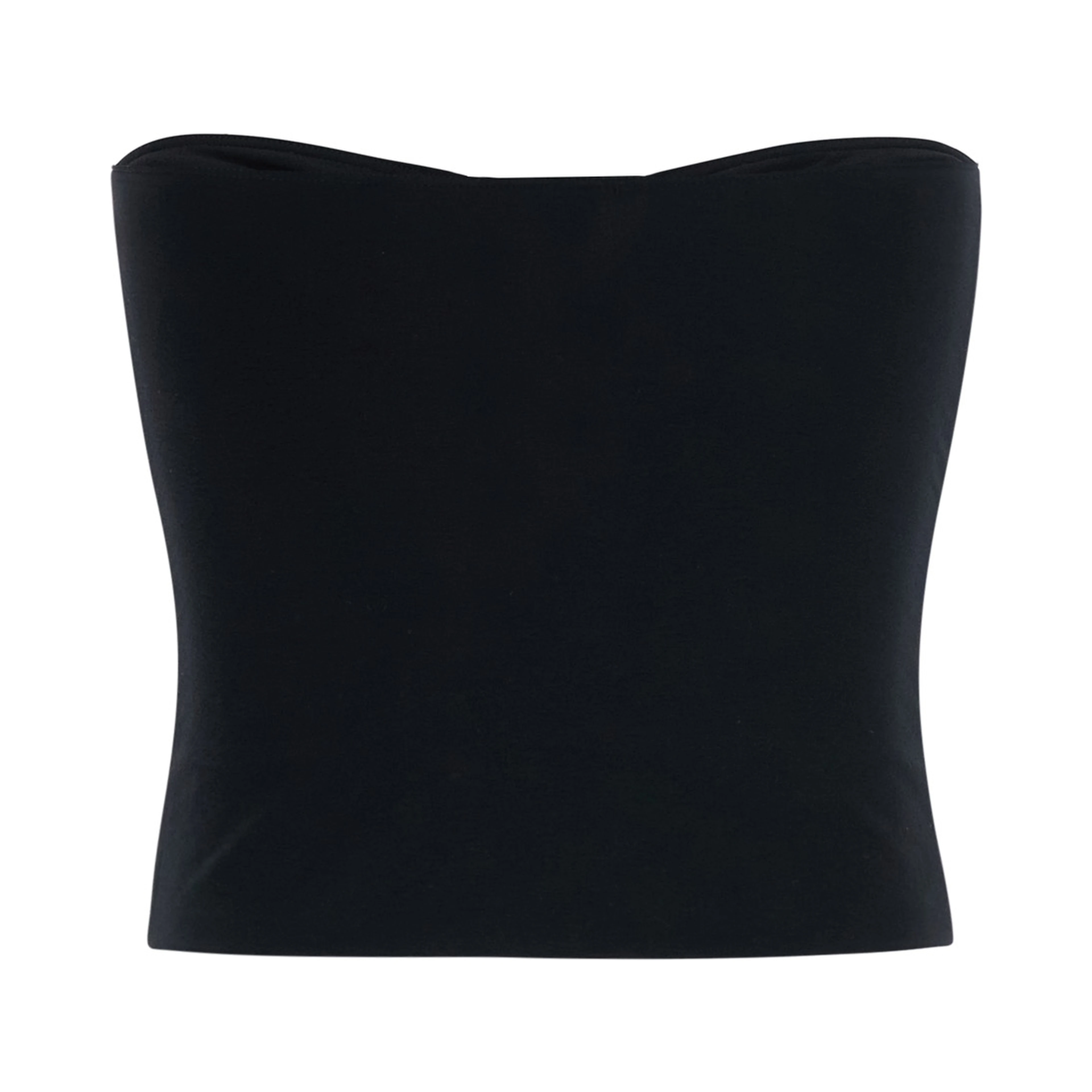Alannah Black top with corset design and cut-out on the front in cotton blend for women