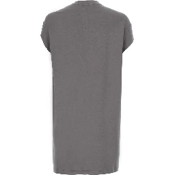Jumbo Grey T-shirt with ribbed crew neck and Dropped shoulders in cotton for men