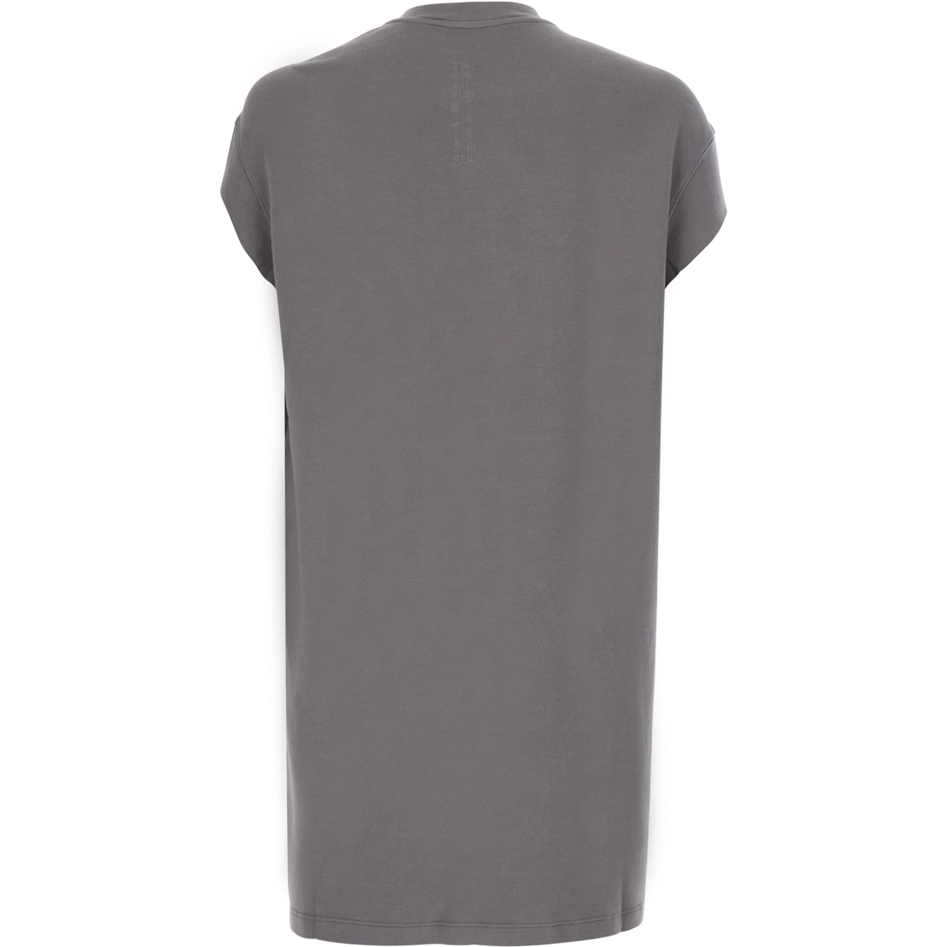 Jumbo Grey T-shirt with ribbed crew neck and Dropped shoulders in cotton for men