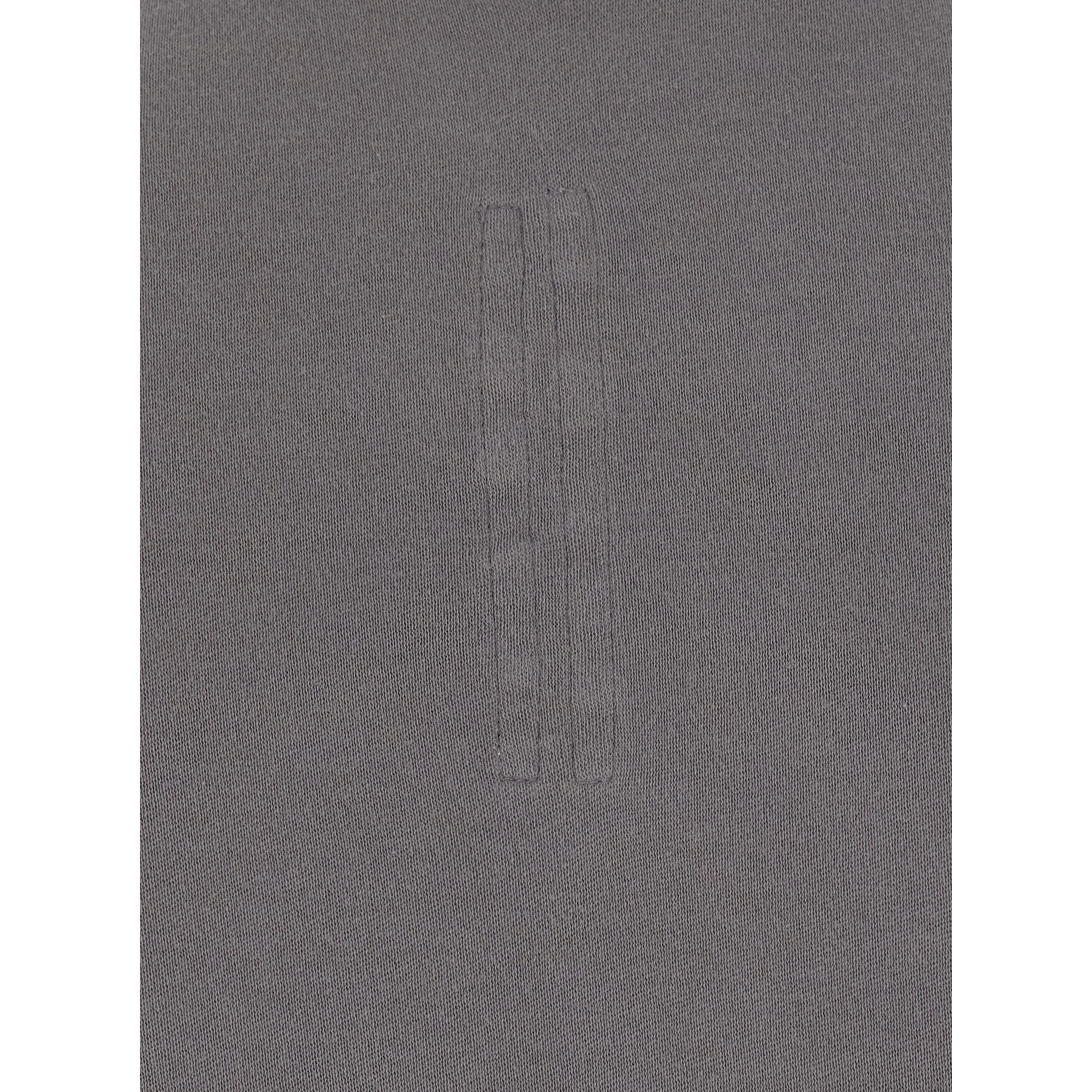 Jumbo Grey T-shirt with ribbed crew neck and Dropped shoulders in cotton for men