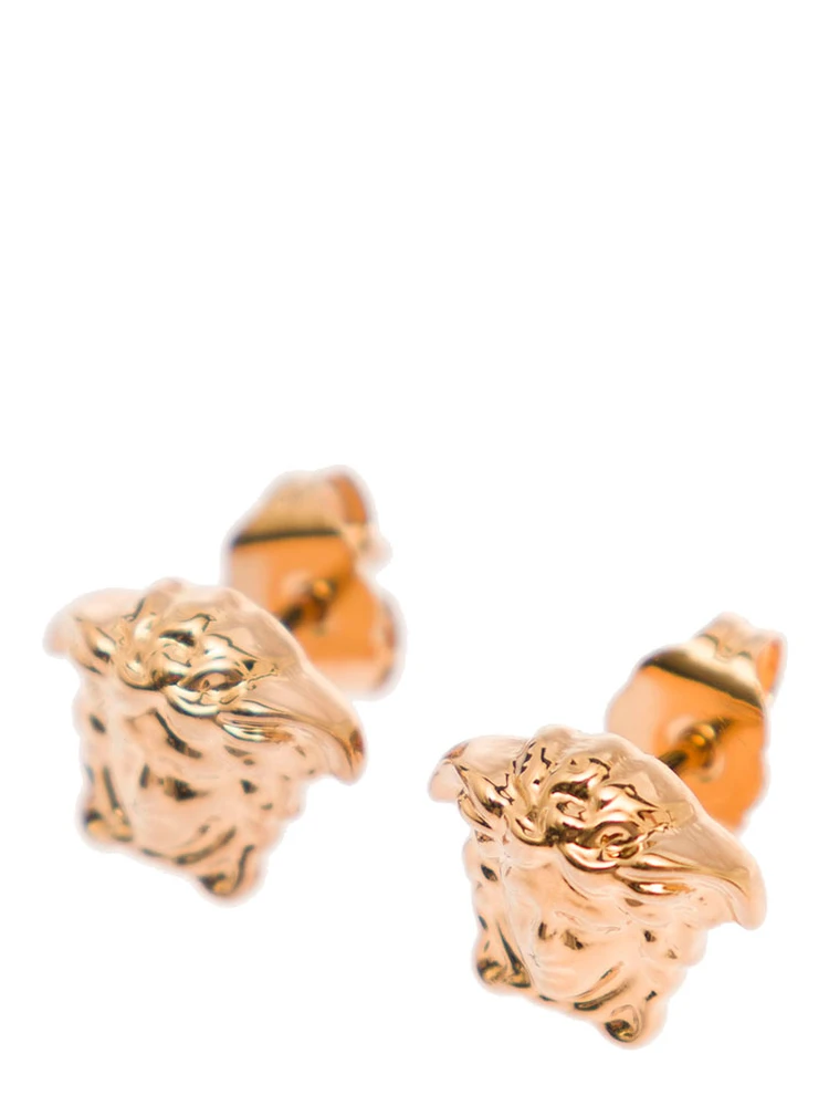 Earrings Medusa Head Gold Color in Brass alternative