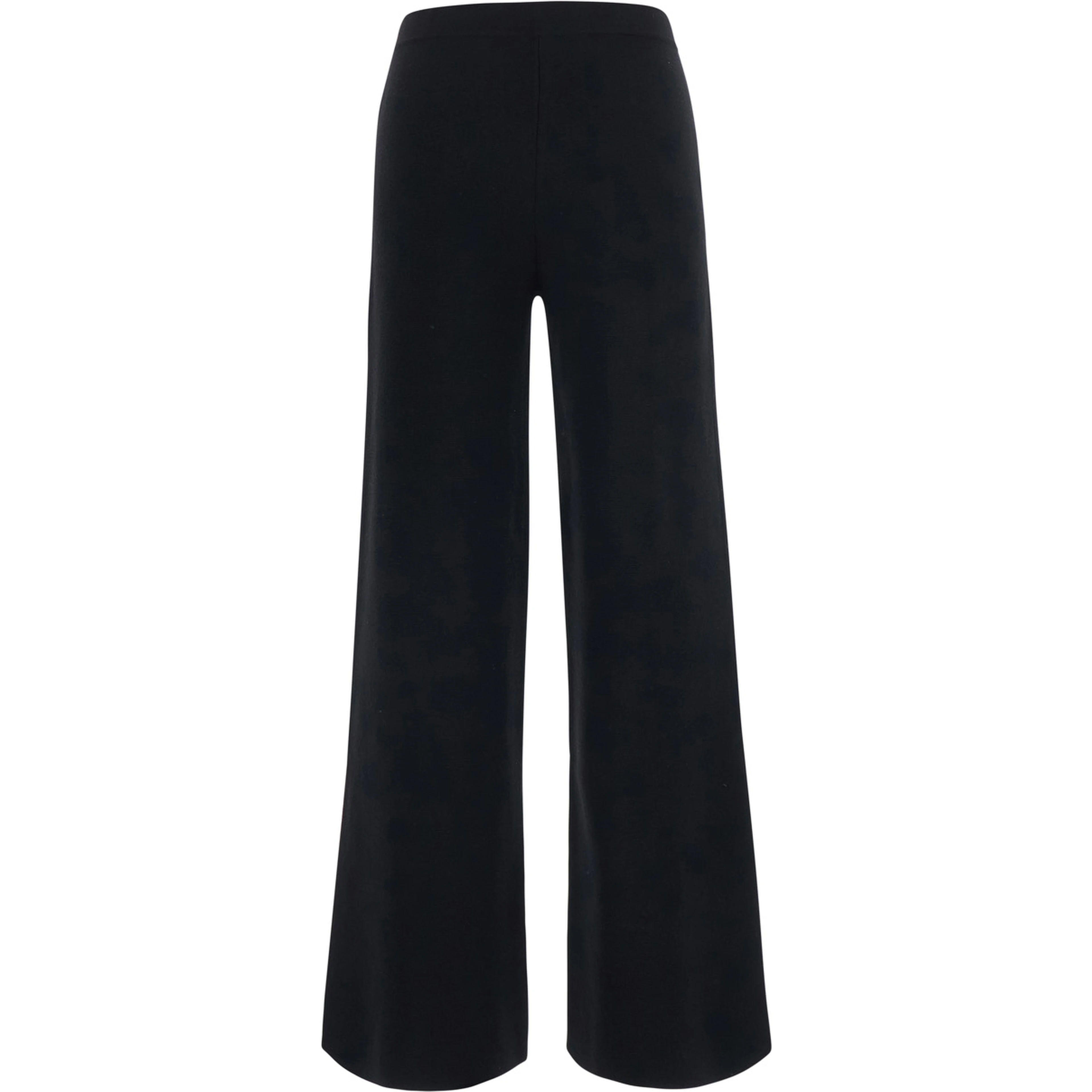 Black Pants with Stretch Design in Wool and Cashmere Women