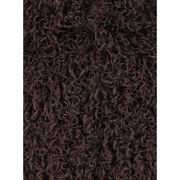 Short Jacket in Brown Tibetan Fur with 100% Tibetan Fur for Women