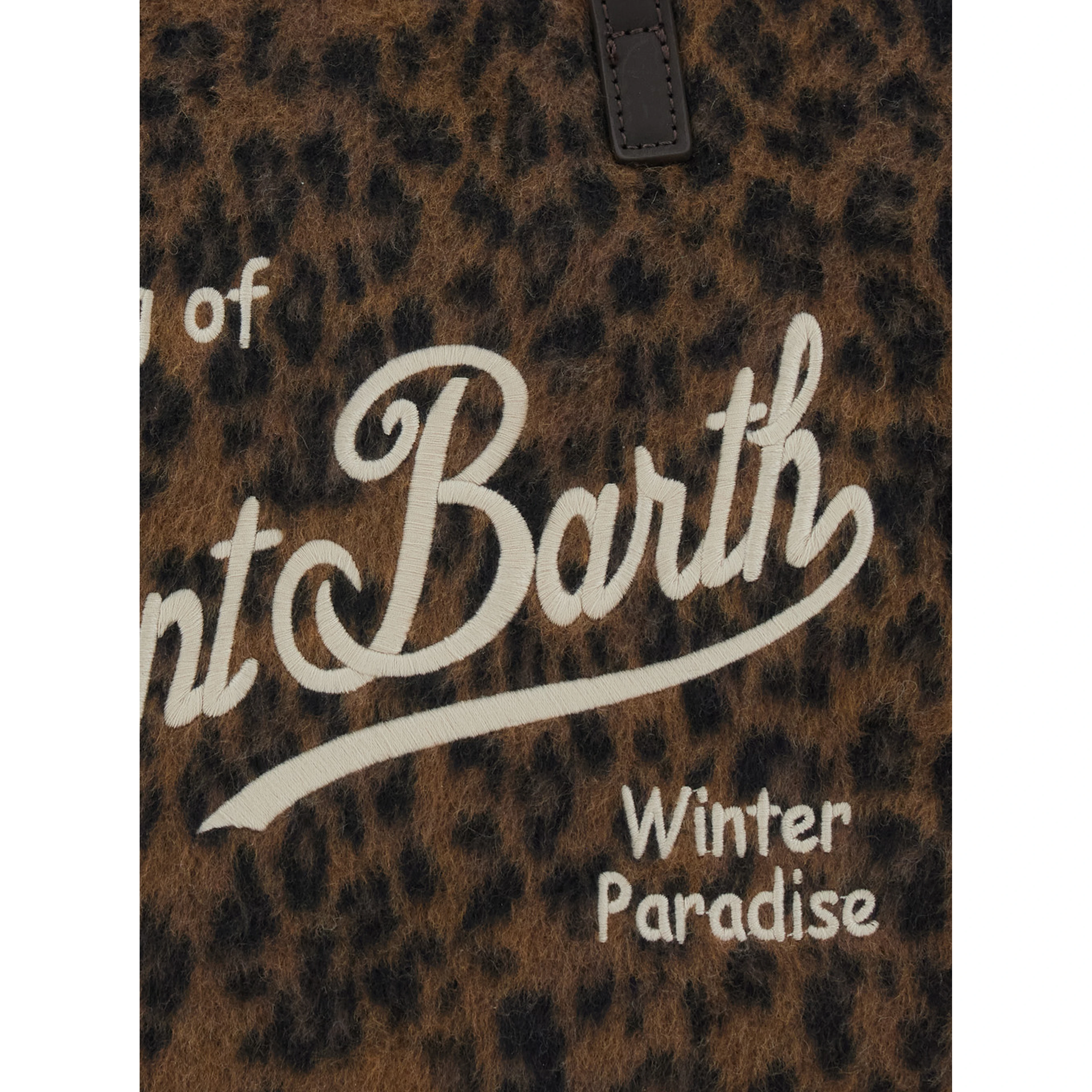 Shoulder bag COLETTE FELT N with patch and logo in Tech Fabric, brown, unisex