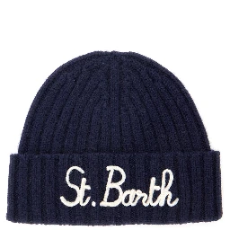 Wengen Jr knitted hat in acrylic fabric and blue for Boy