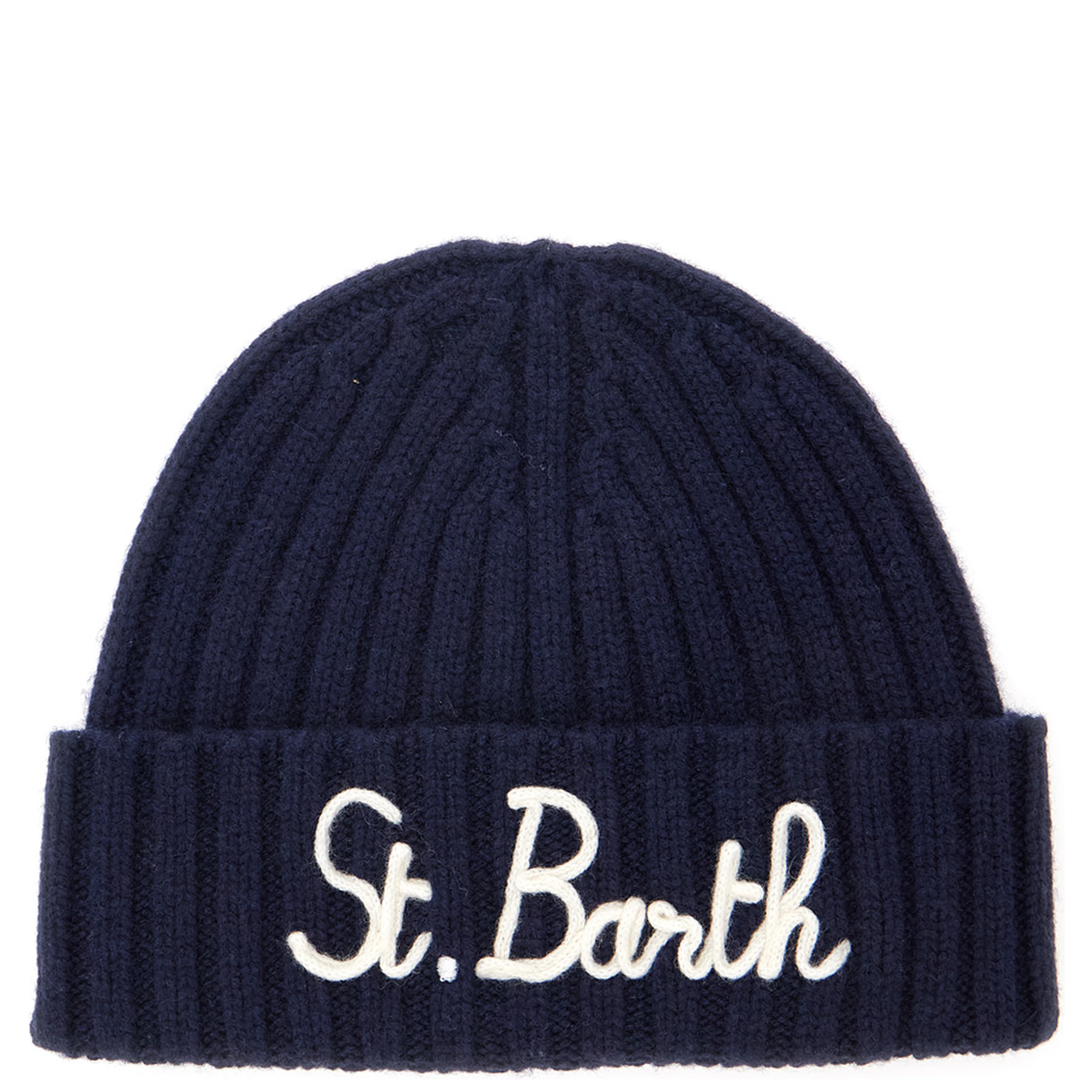 Wengen Jr knitted hat in acrylic fabric and blue for Boy