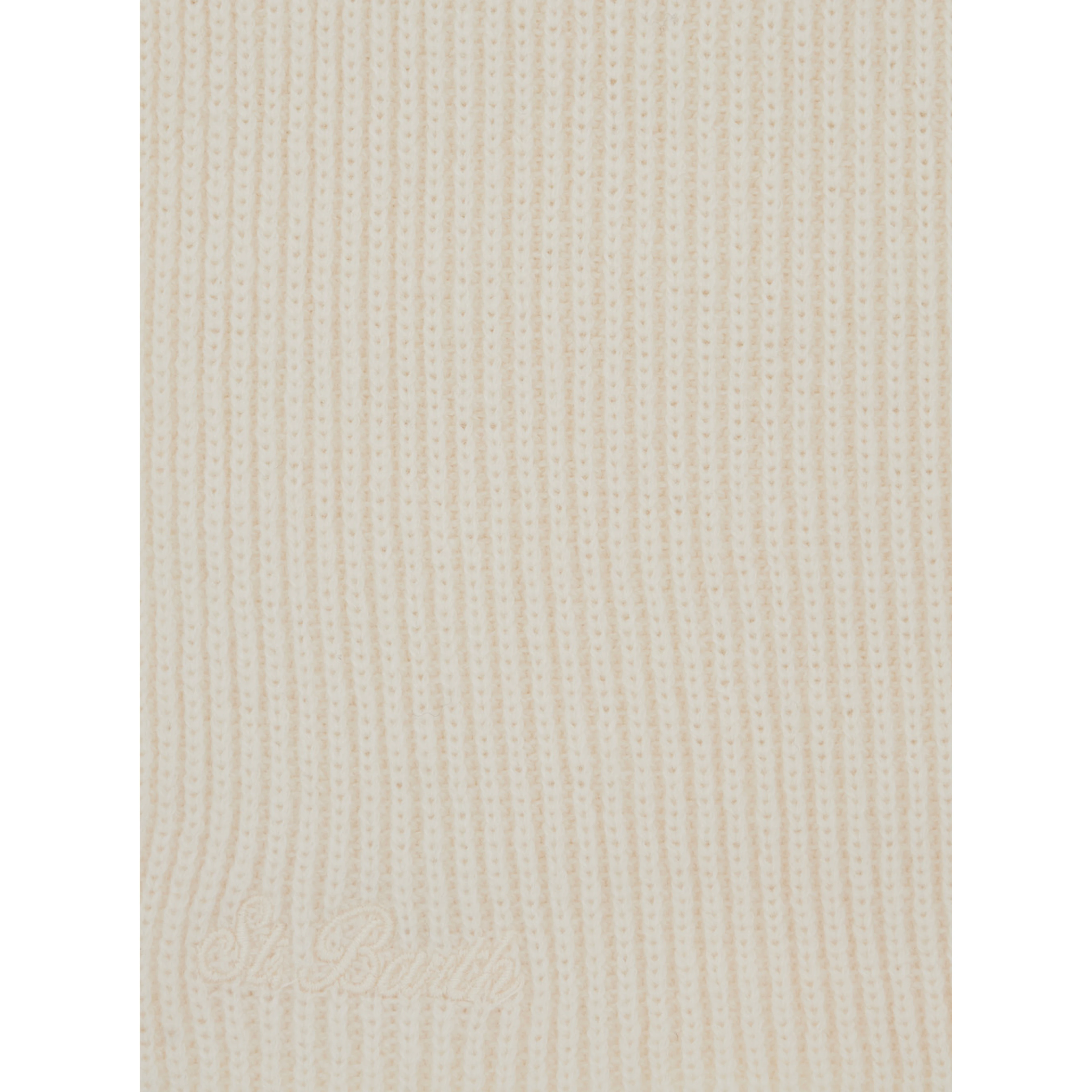 LINA WOOL Scarf with 100% wool and white color for unisex
