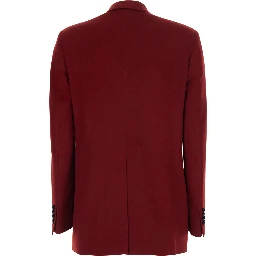 Womens cashmere jacket in red for women