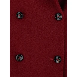 Womens cashmere jacket in red for women