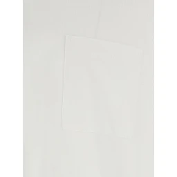 White Crew Neck T-Shirt with Maxi Logo Lettering on the Back in Cotton for Men