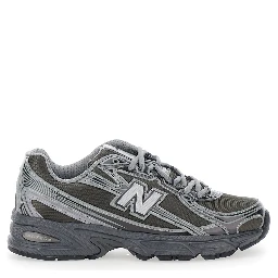 740 Grey Sneakers with Metallic Details and logo patch on the side in tech fabric unisex