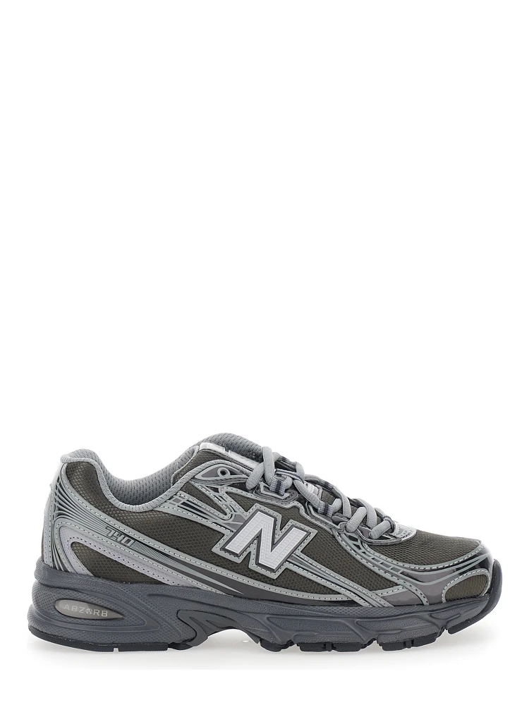 740 Grey Sneakers with Metallic Details and logo patch on the side in tech fabric unisex