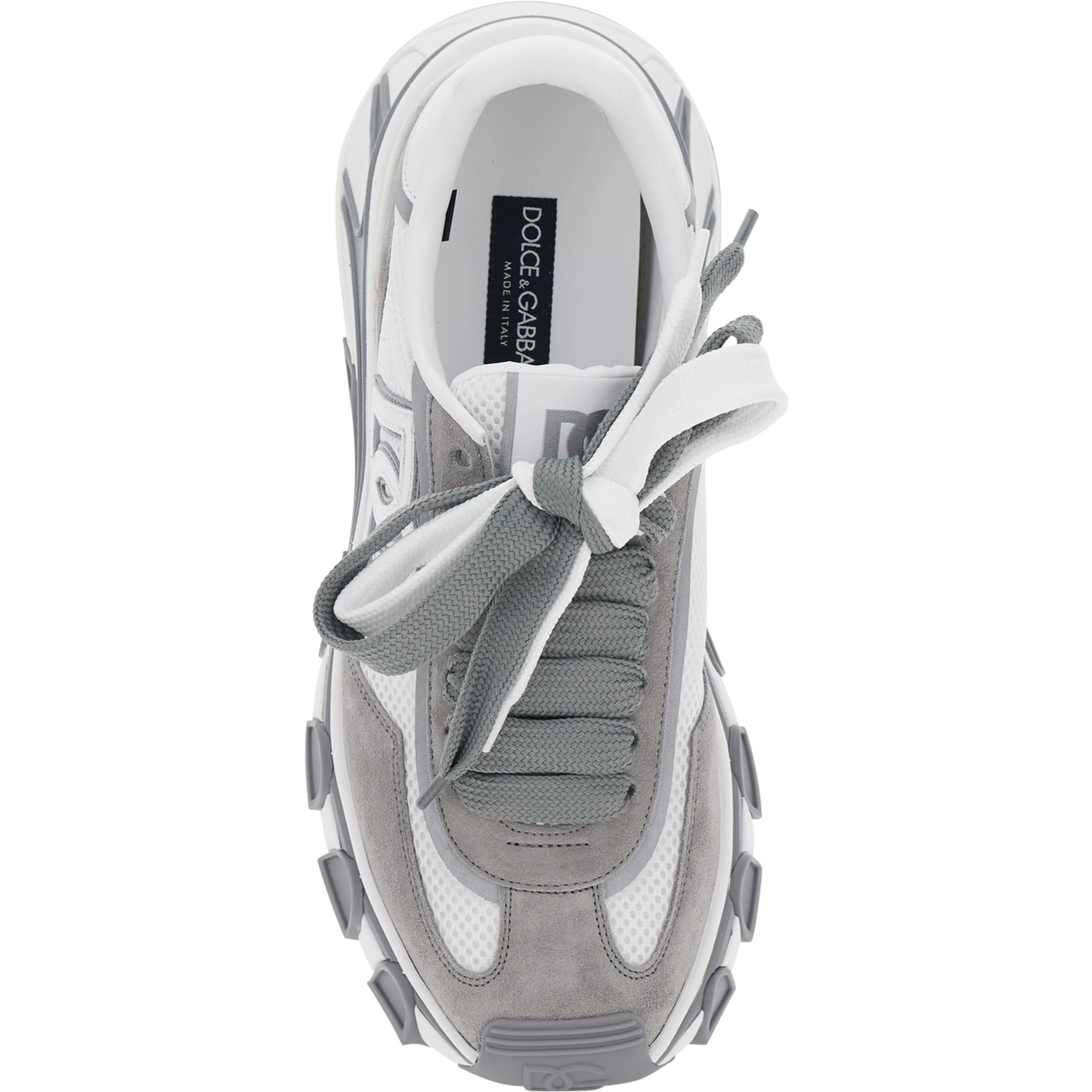 Coutryroad Gray Low Top Sneakers Patch Logo on the Tongue and Maxi Logo on the Side in Leather for Men