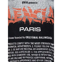 Black Crew Neck T-Shirt with Maxi Logo Print on the Front in Cotton for Men