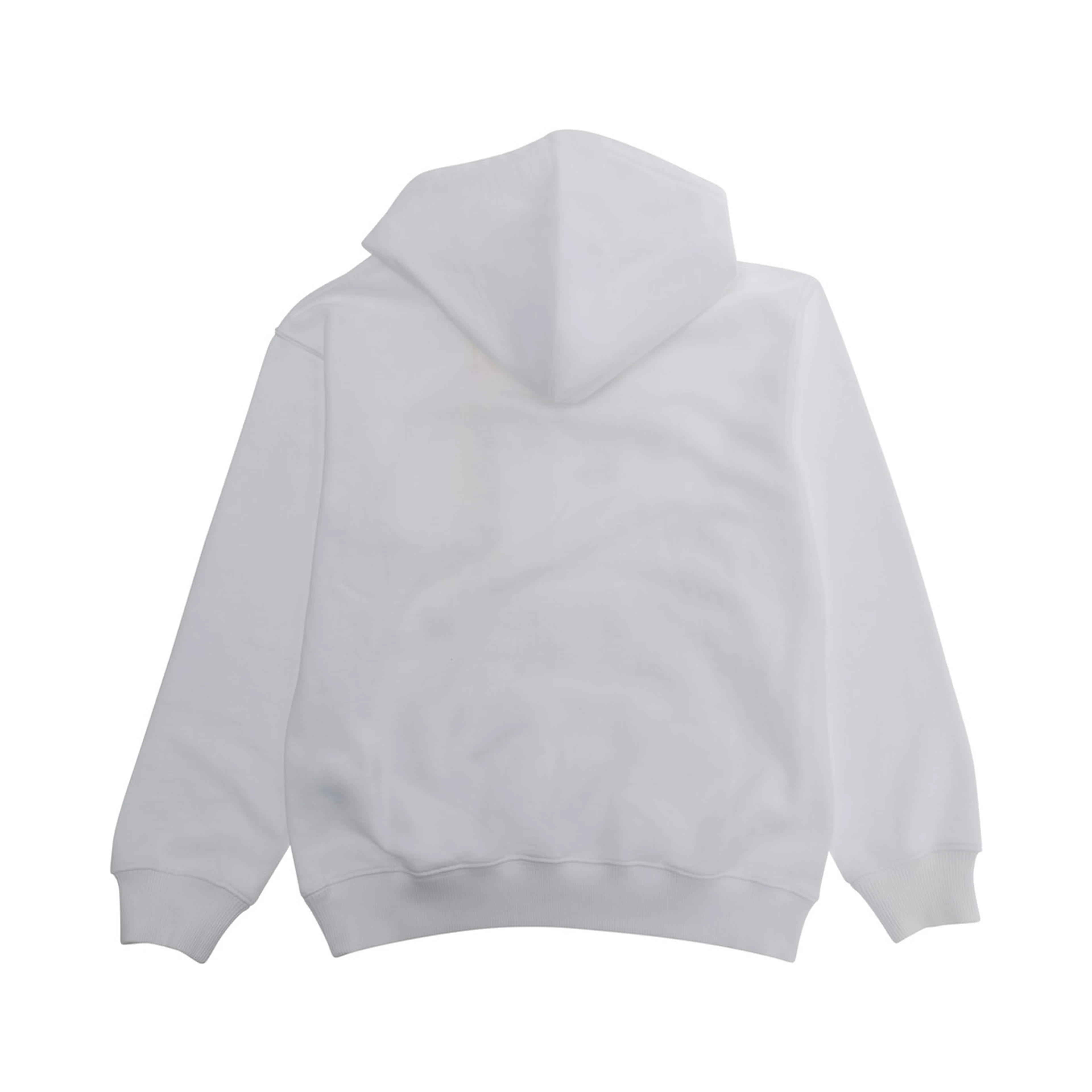 White Hoodie BIG BOOKISH SPLAT INK HOODIE with Hood and Front Print Logo in Cotton Women