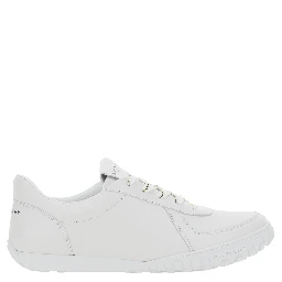 Glide white Sneaker with logo lettering on the tongue and heel in leather for men