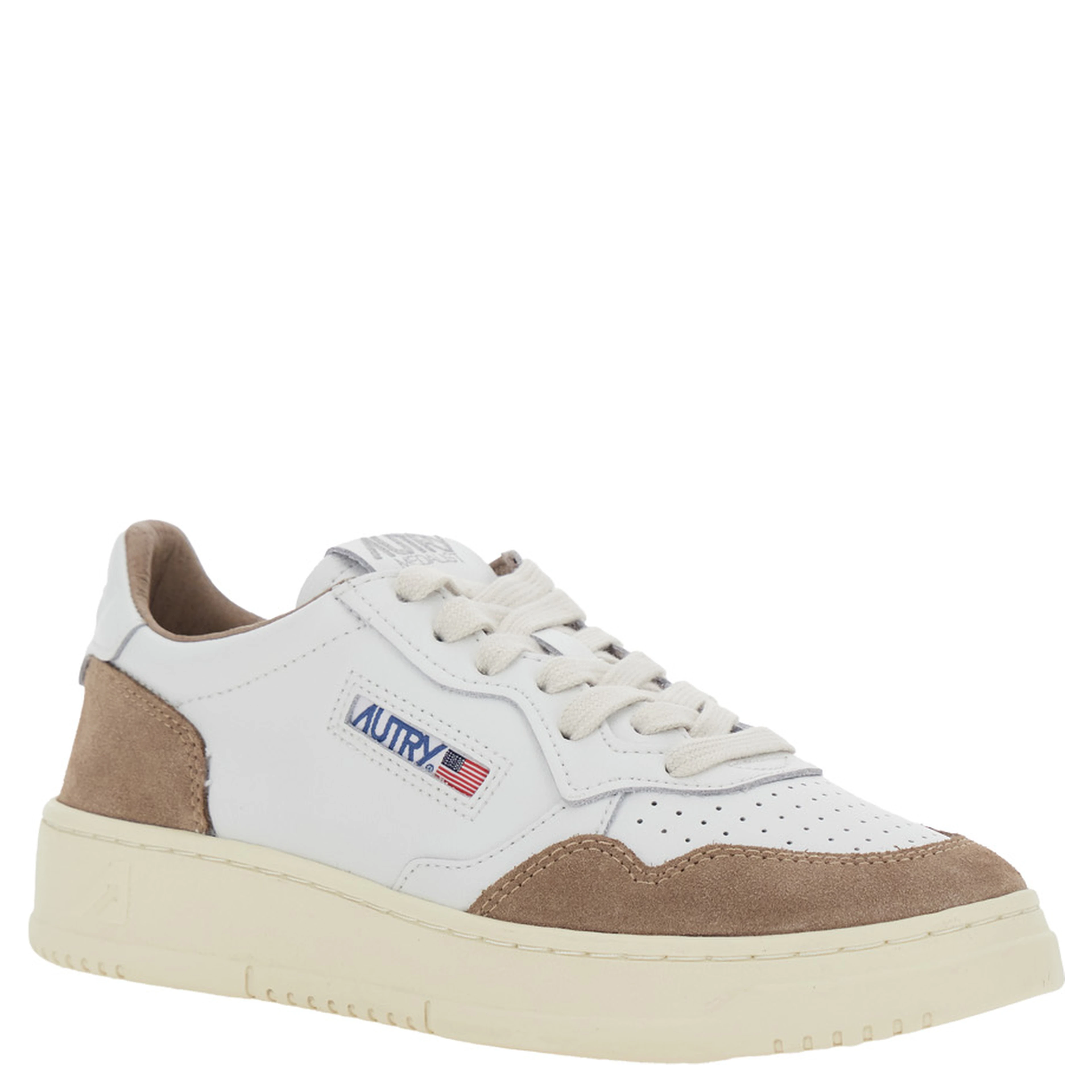 Sneakers MEDALIST FT White with Leather and Suede Details for Women