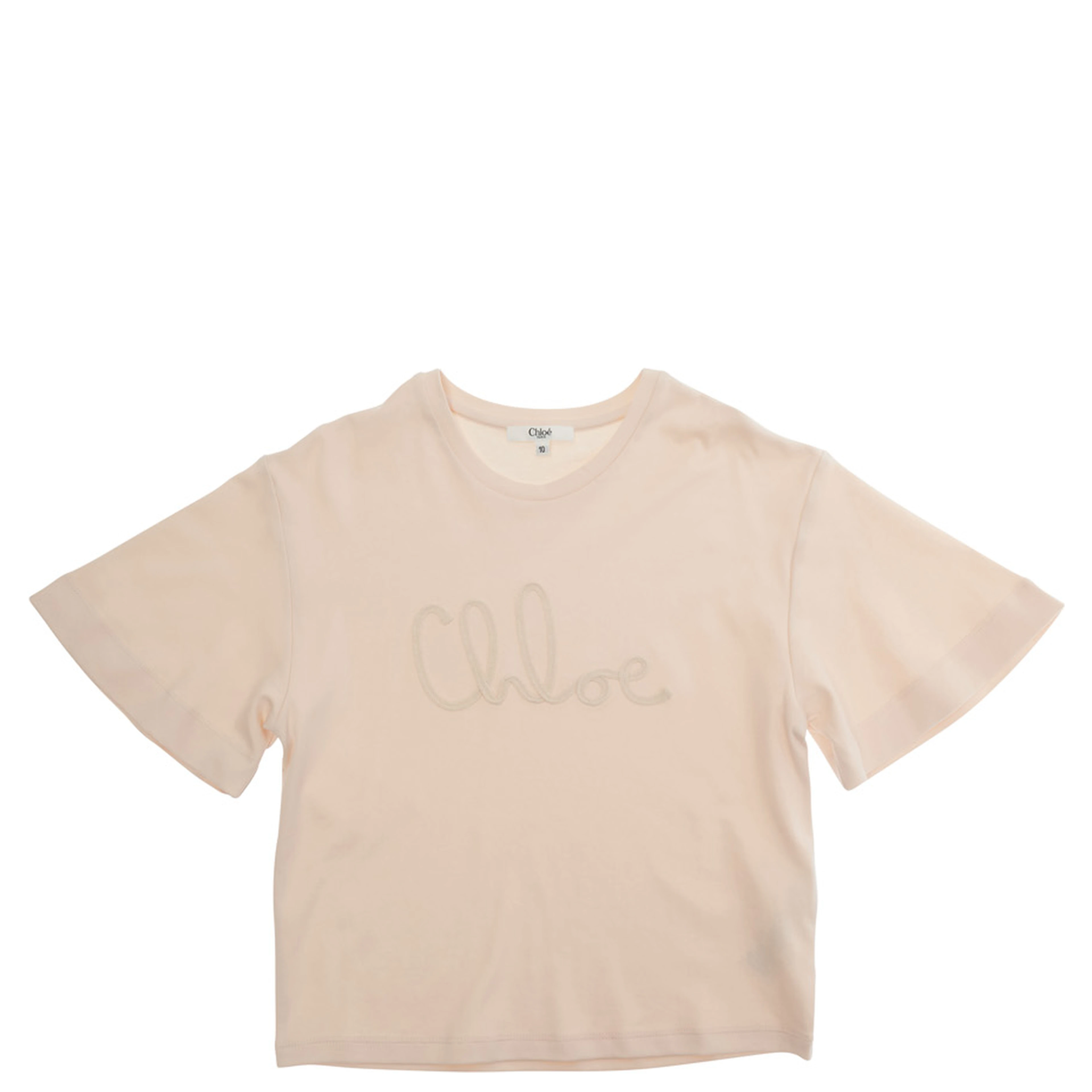 Pink Round Neck Cotton T-Shirt for Women
